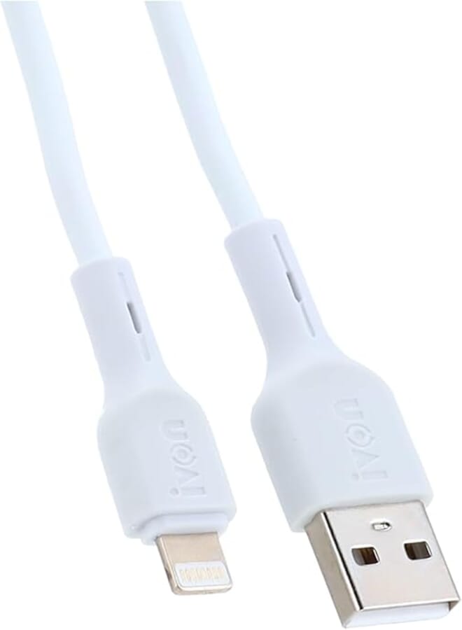 Ivon kx2096 usb charge and data cable for iphone phone - white